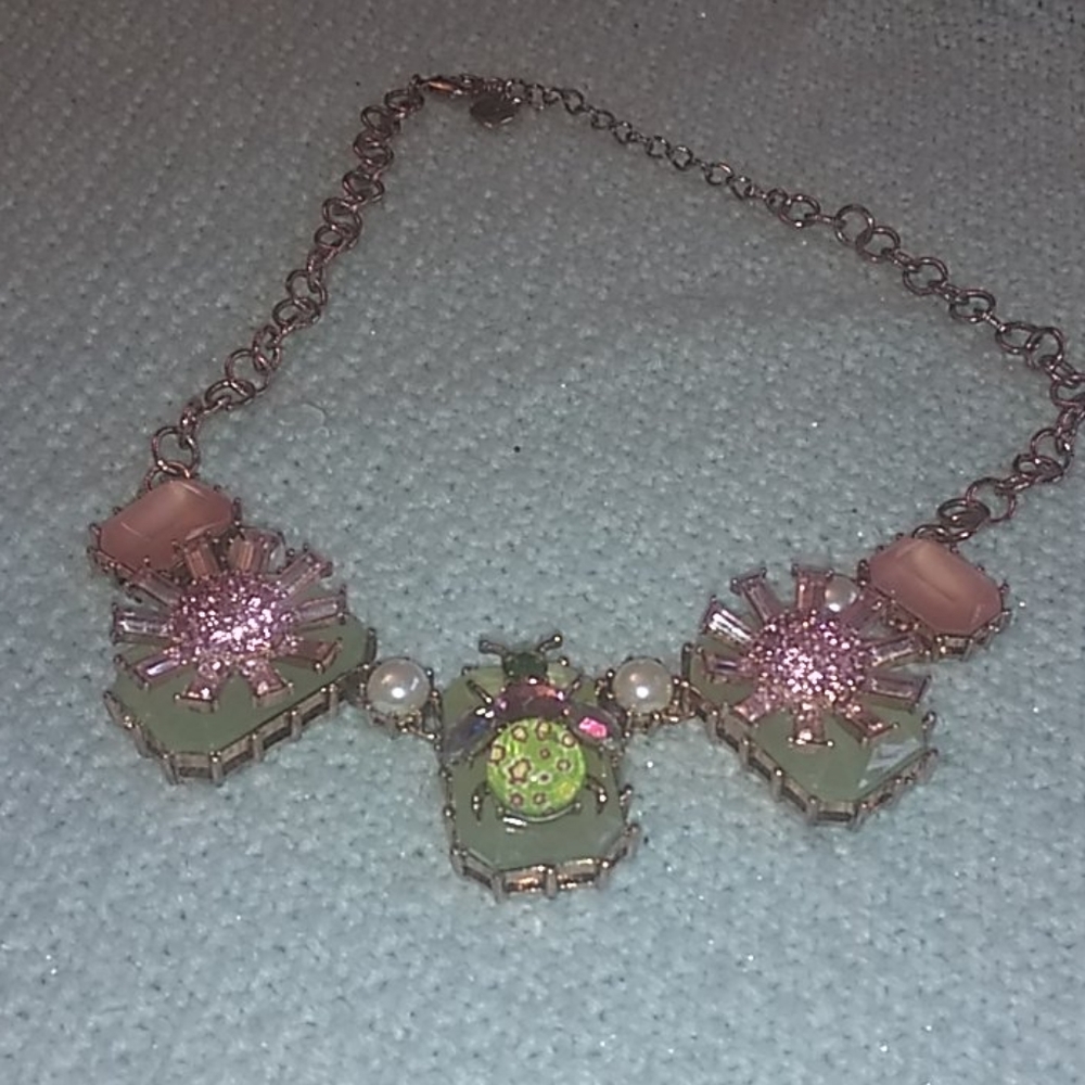Betsey johnson bug charm necklace